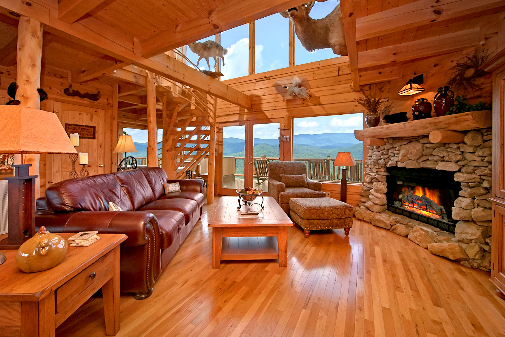 log cabin living ohio mountain cabin