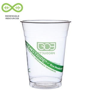 Green Stripe Cold Cup