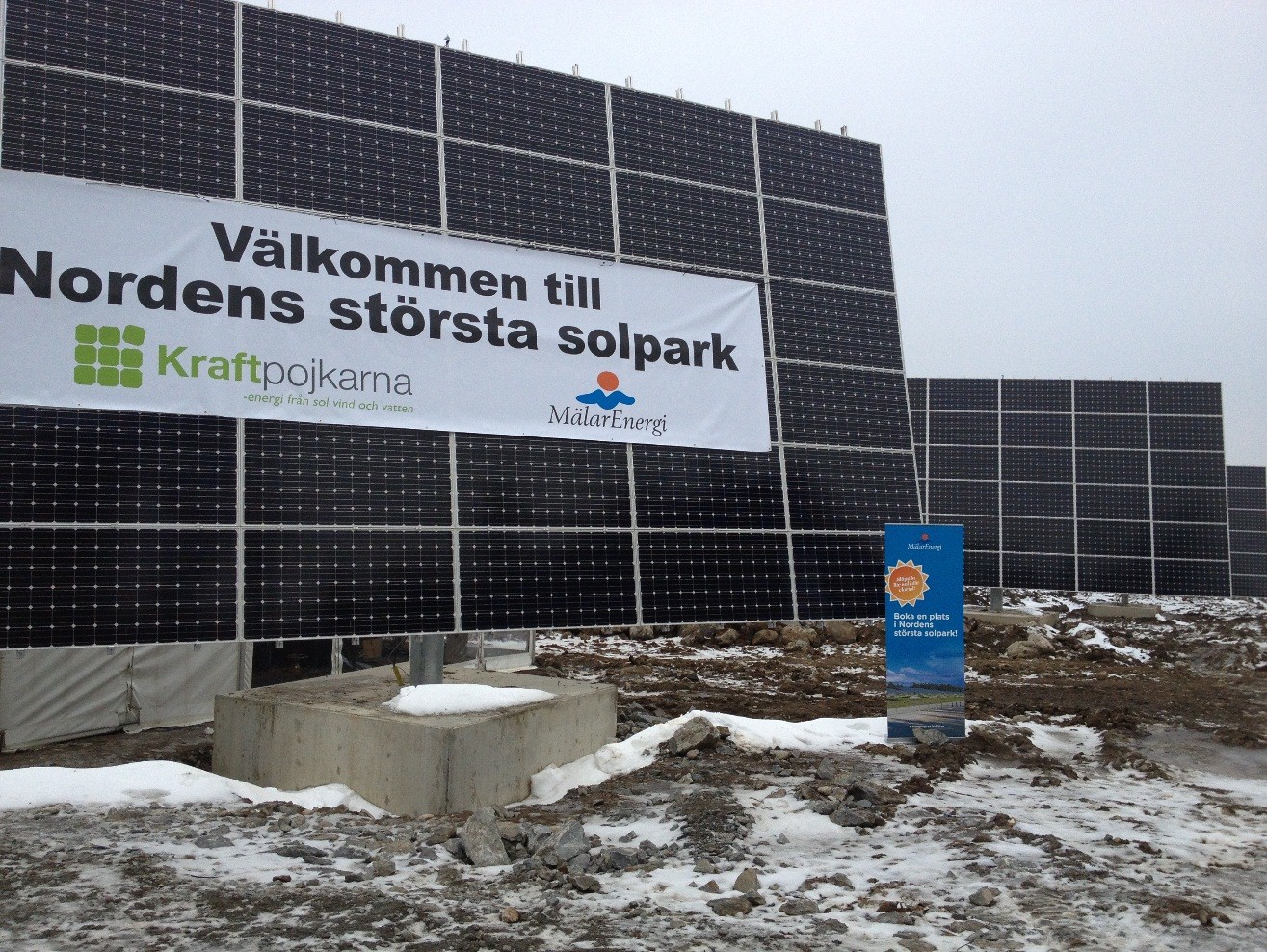 "Welcome to the Nordic’s largest Solar Park"