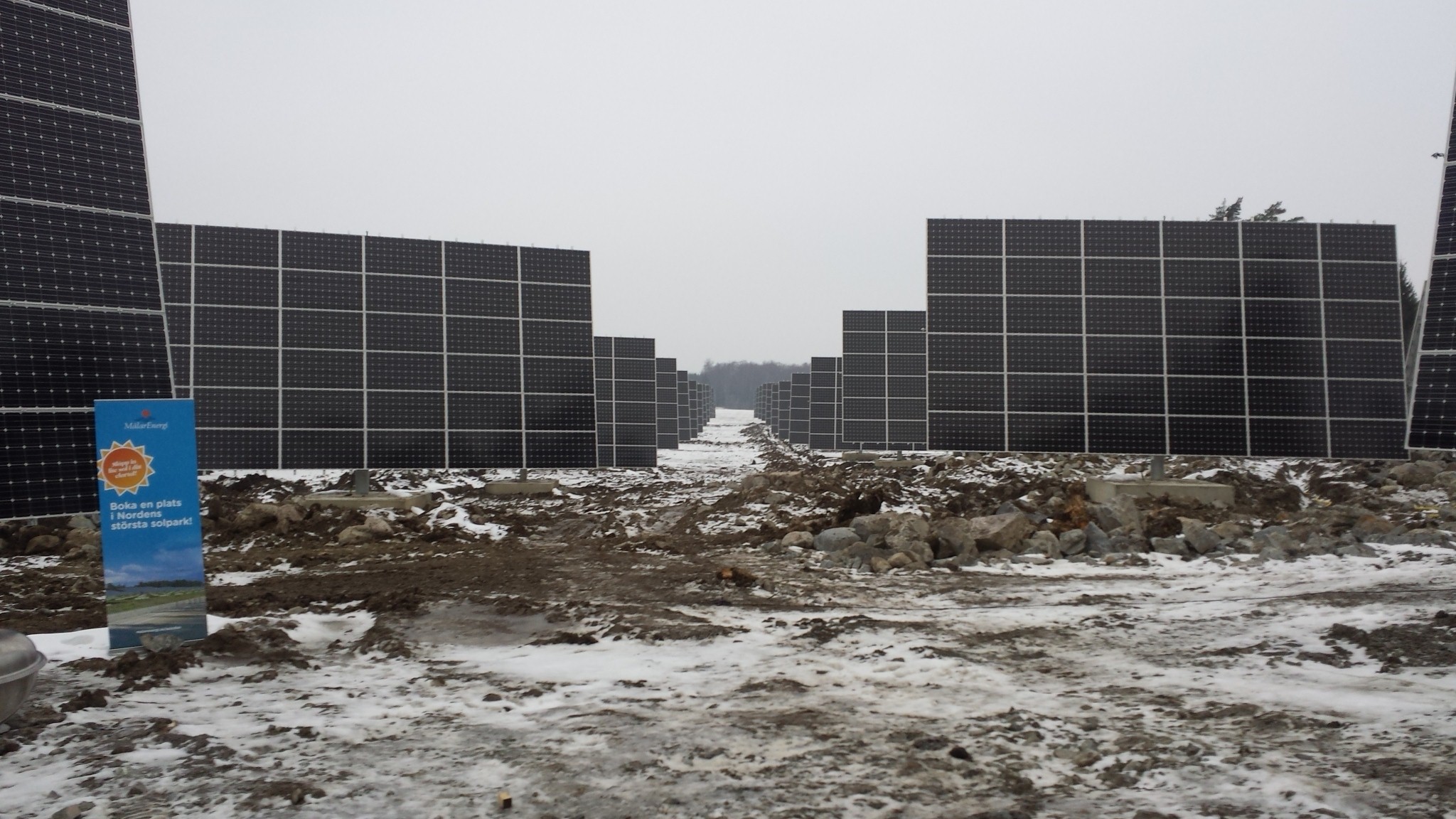Largest solar park on trackers in Scandinavia