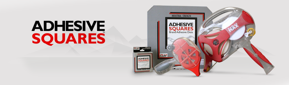 The Adhesive Squares™ product line is now available for purchase on Amazon Supply.