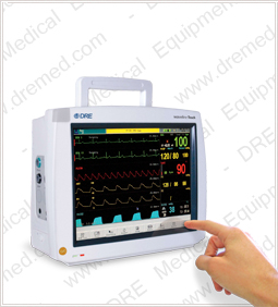 The DRE Waveline can now display up to 12 simultaneous waveforms on the screen when using the newly available 12-Lead ECG option.