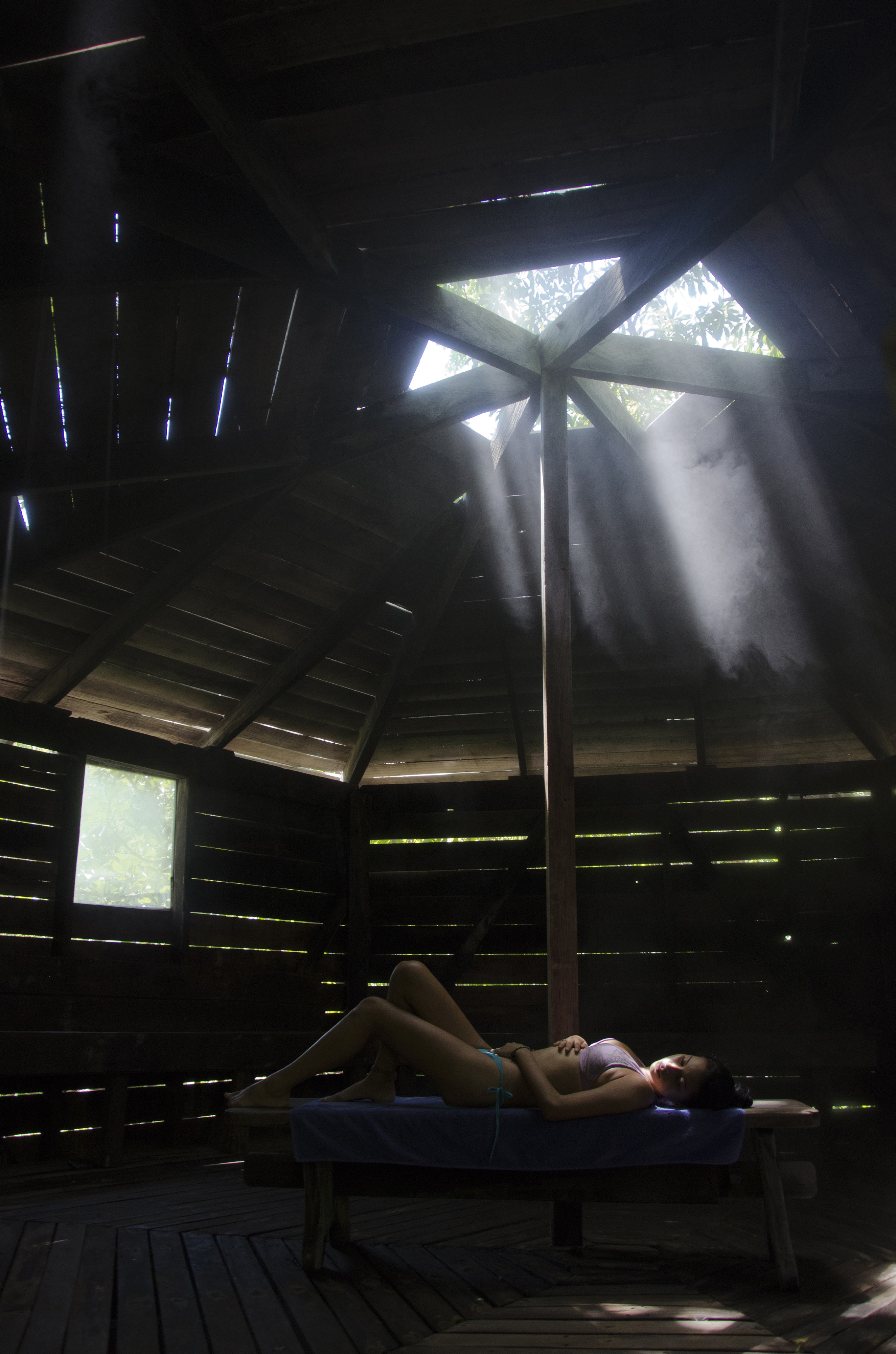 Steam room in Costa Rica on a Metamorphosis Sustainability Retreat