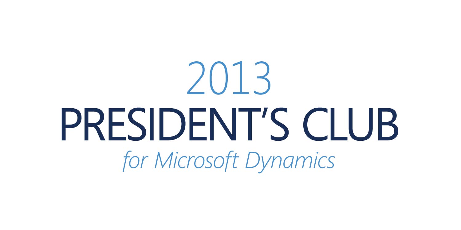 Microsoft 2013 Presiden't Club