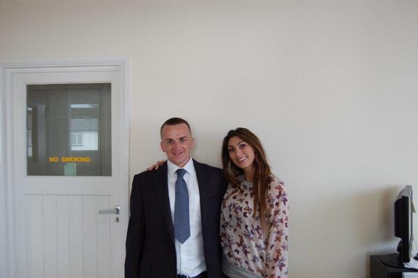 Luisa Zissman and seo77 Founder pictured together