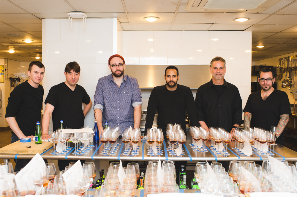 The back of house team that keeps Ultimate Spirits Challenge running smoothly – (L to R) Steve Fette, team leader Leo DeGroff, Zachary Overman, Luis Guzman, Dave Roochvarg, Sean Kenyon.