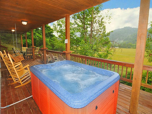 After a fun day hiking in the Smokies, families will enjoy relaxing inside one of American Mountain Rental's spacious Gatlinburg cabins.