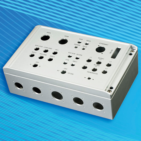 aluCASE enclosures can be supplied fully customised to fit cable glands, connectors, controls and displays