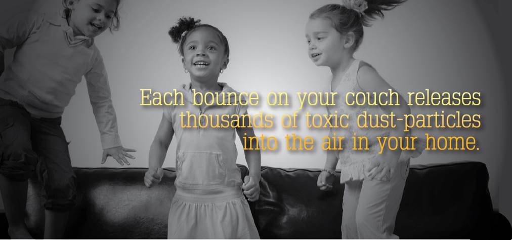 Dangerous fire retardant chemicals cling to dust in our homes.