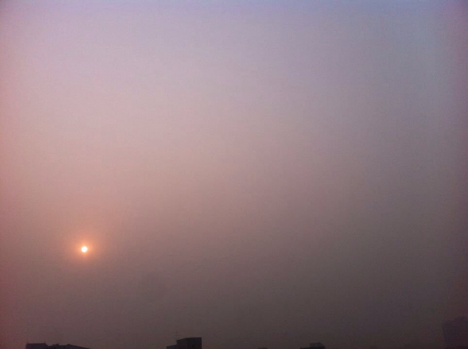 Sunset in Haze