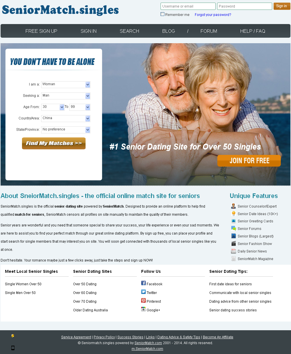 Are there any dating sites that are free for seniors?