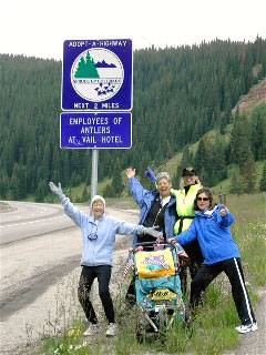 Antlers at Vail staff  and guests join forces to keep Colorado’s Vail Pass clean in annual pickin’ and picnicin’ clean-up