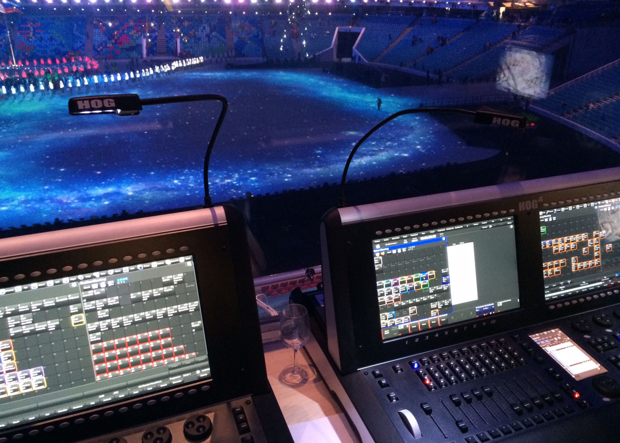 Hog 4 Console in action at Sochi