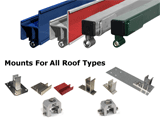 Photos and product samples to accommodate all roof types.