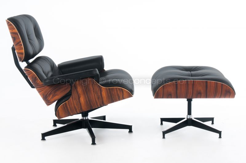 Rove Eames Style Lounge Chair with Ottoman