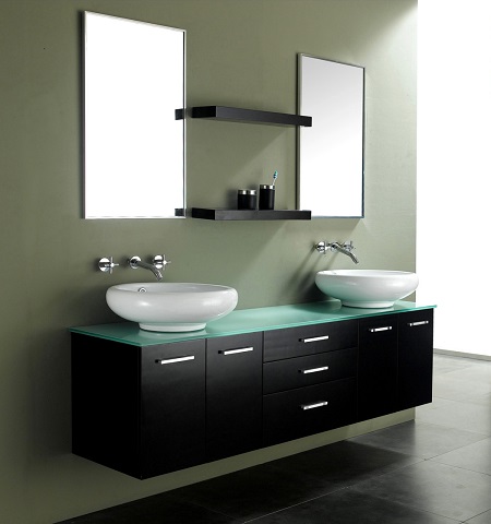 James Martin Solid Wood 72" Double Sink Bathroom Vanity, Espresso 147-513-DA-5831