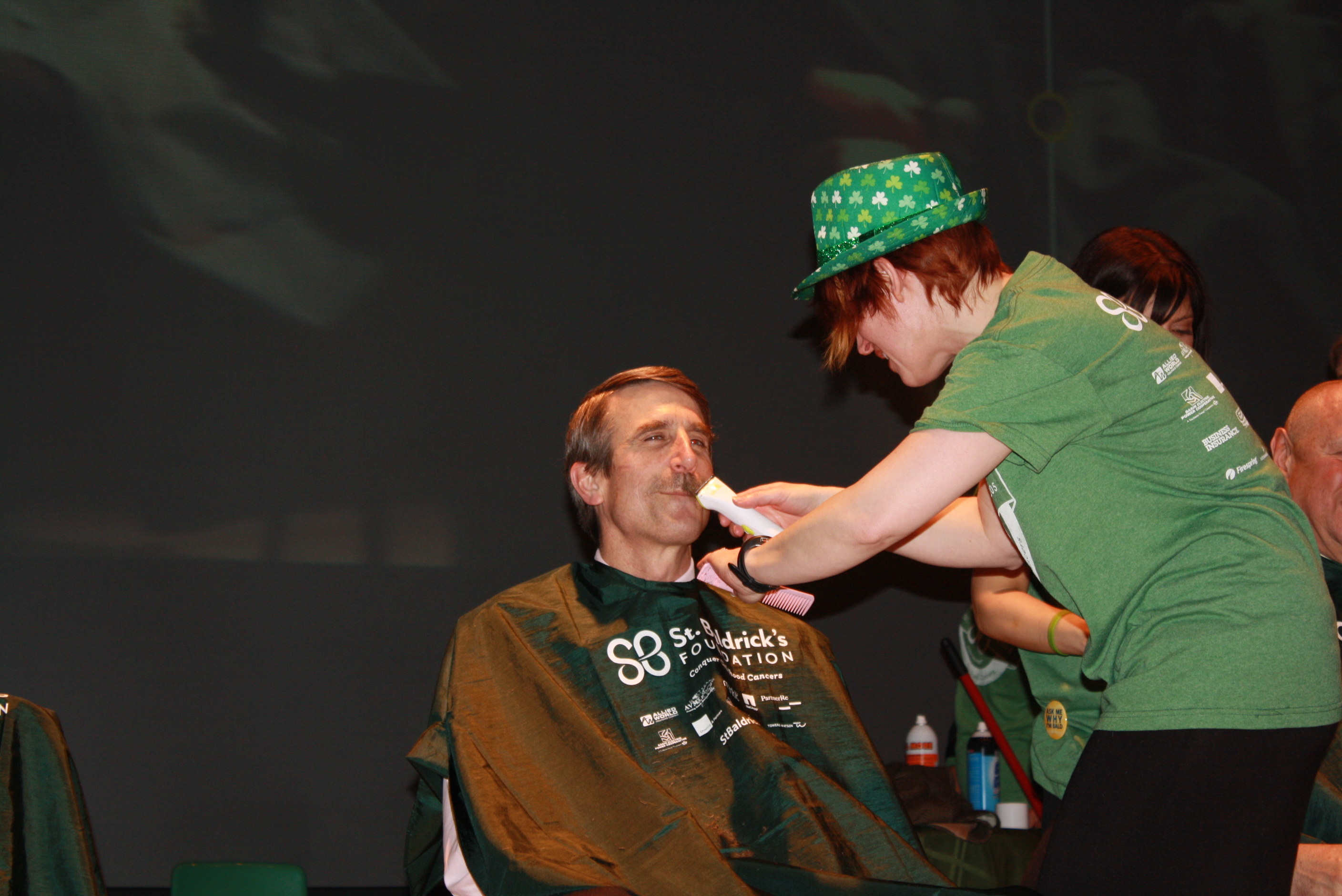 University School headmaster Steve Murray loses his beloved mustache for childhood cancer research.