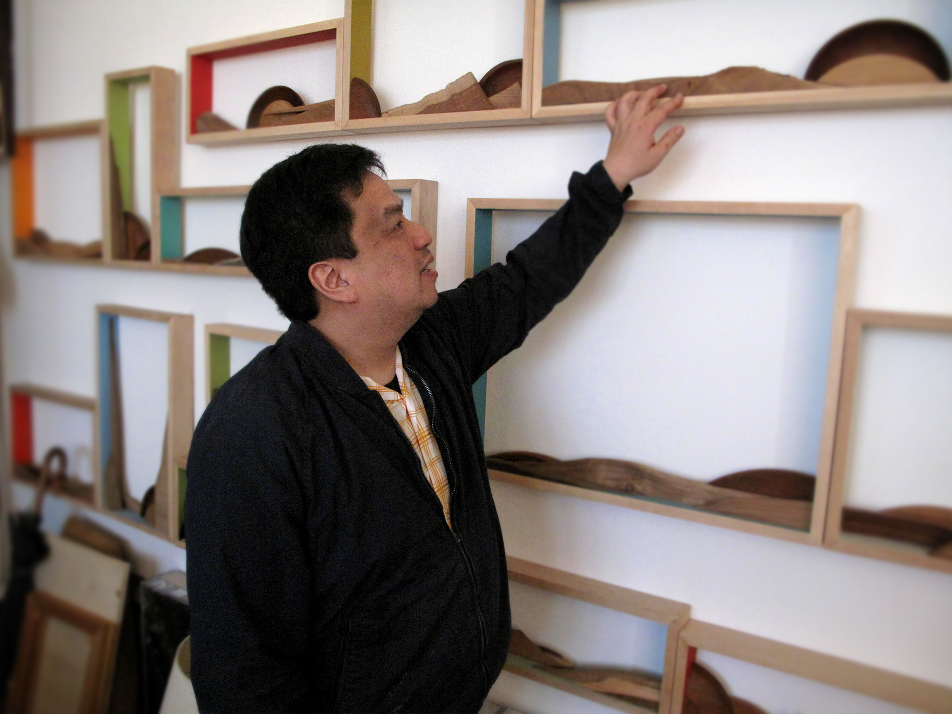 Artist Truong Tran Shows Work in His Studio