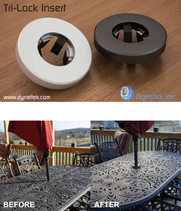 A Universal Patio Table And Umbrella Insert, How To Put Umbrella Hole In Table
