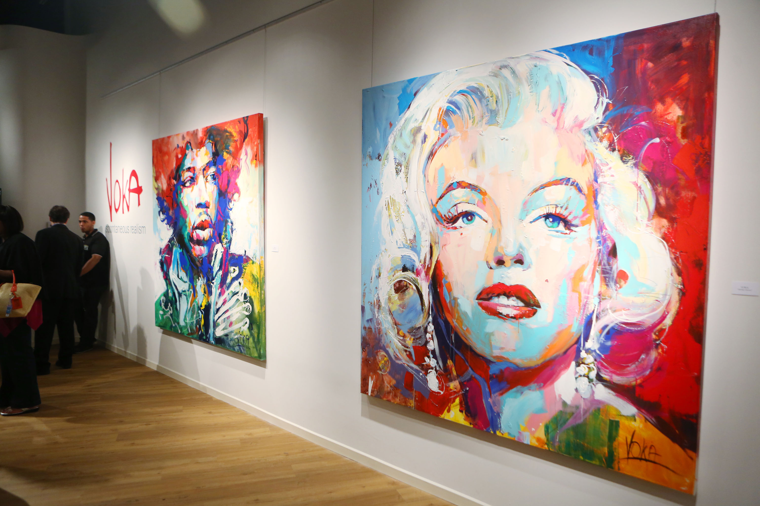 Voka's representations of Jimi Hendrix & Marilyn Monroe