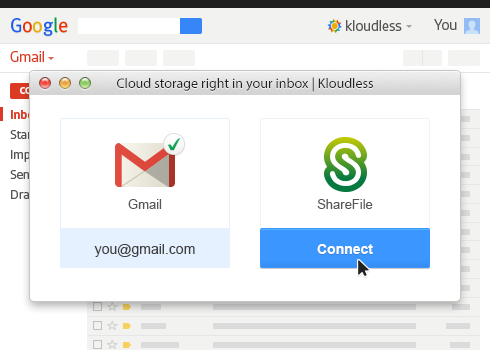 Step 3: Setting up Kloudless and ShareFile