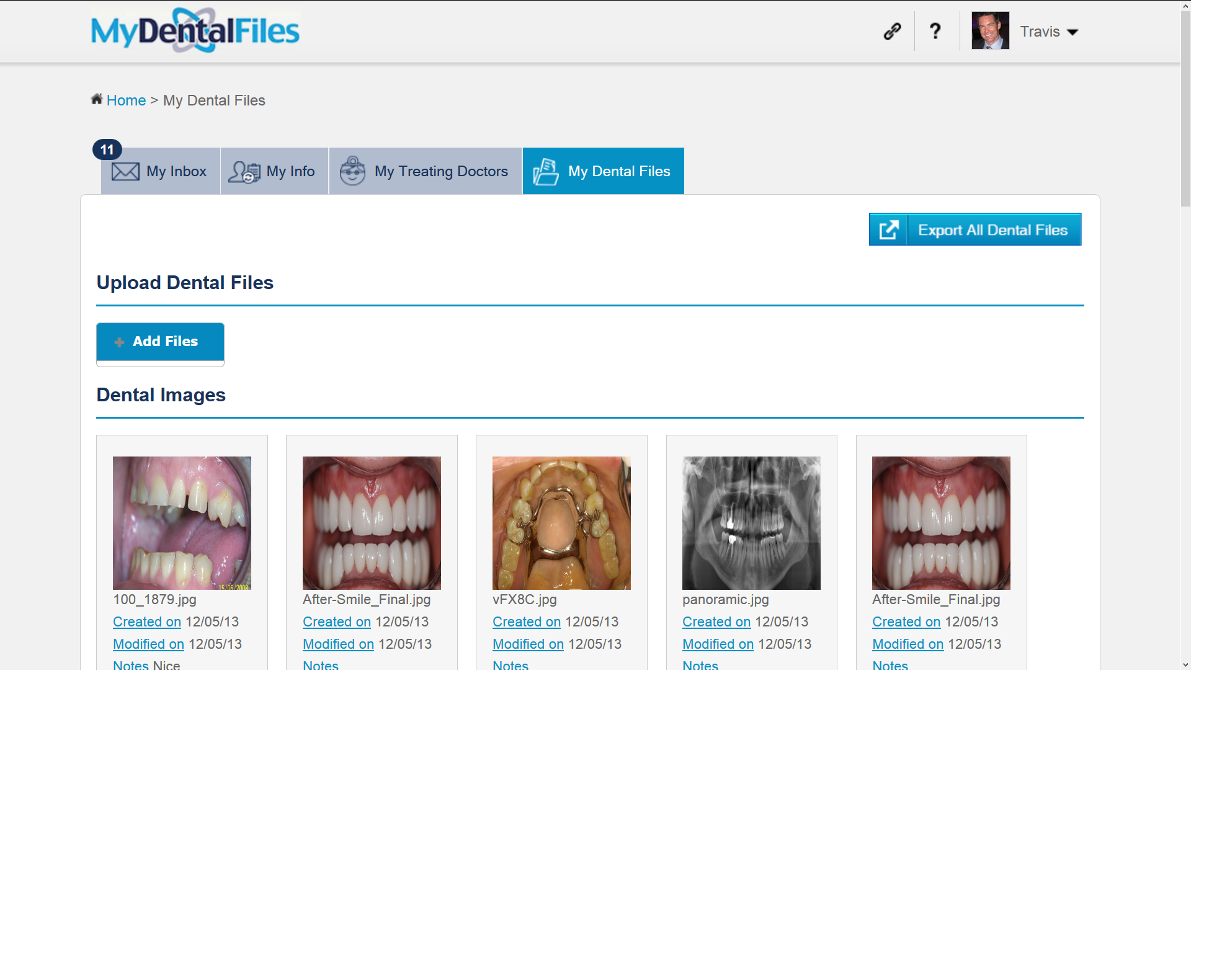 MyDentalFiles - Patient Records (web portal)