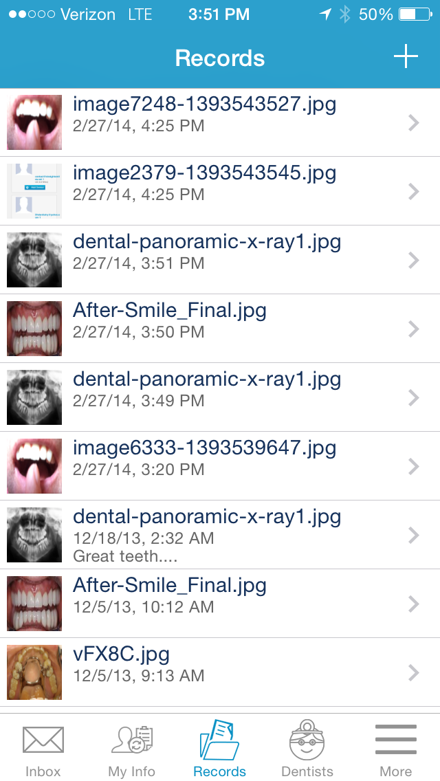 MyDentalFiles iOS - Patient Records