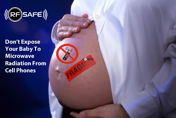 pregnant cell phone radiation hazard for babies