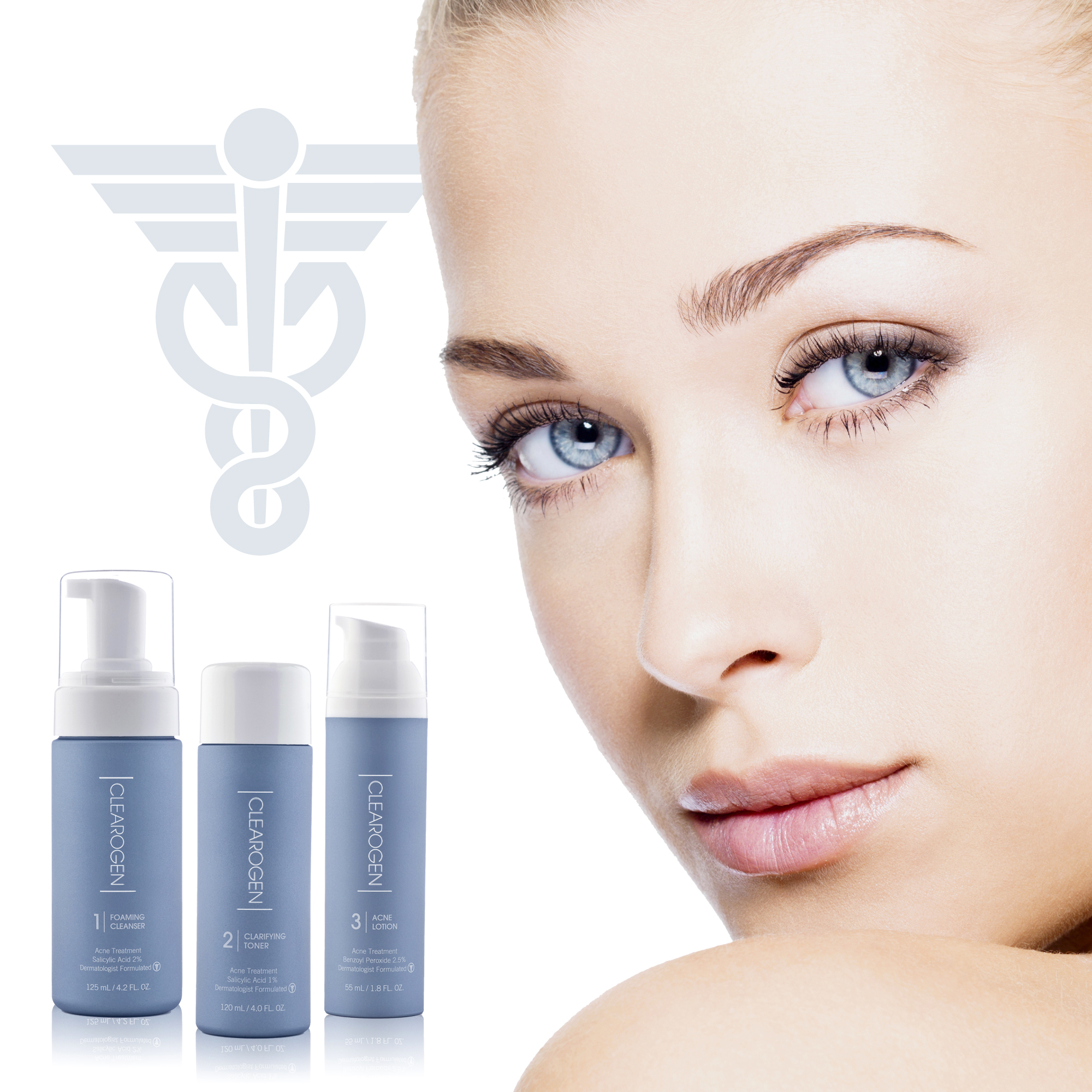 CLEAROGEN stops the acne cycle and clears the skin.
