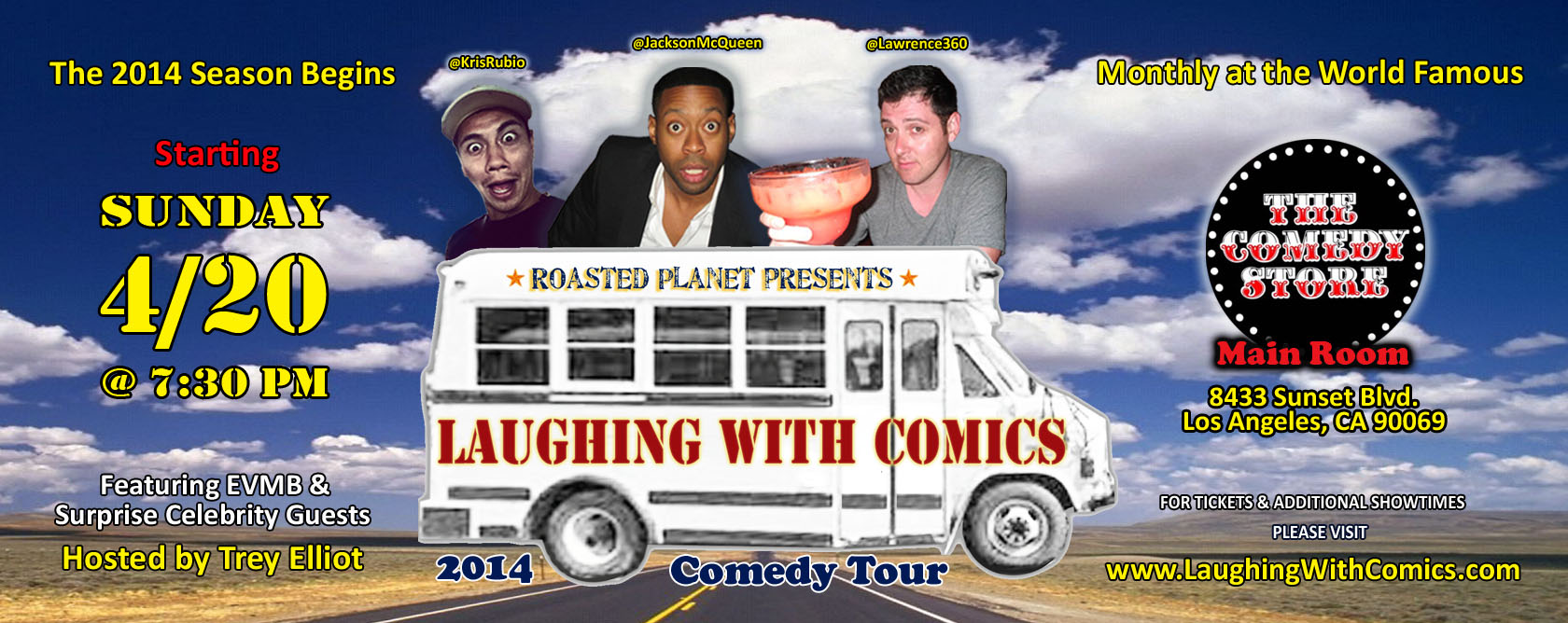 Laughing with Comics 2014 Comedy Tour visits The world famous Comedy Store