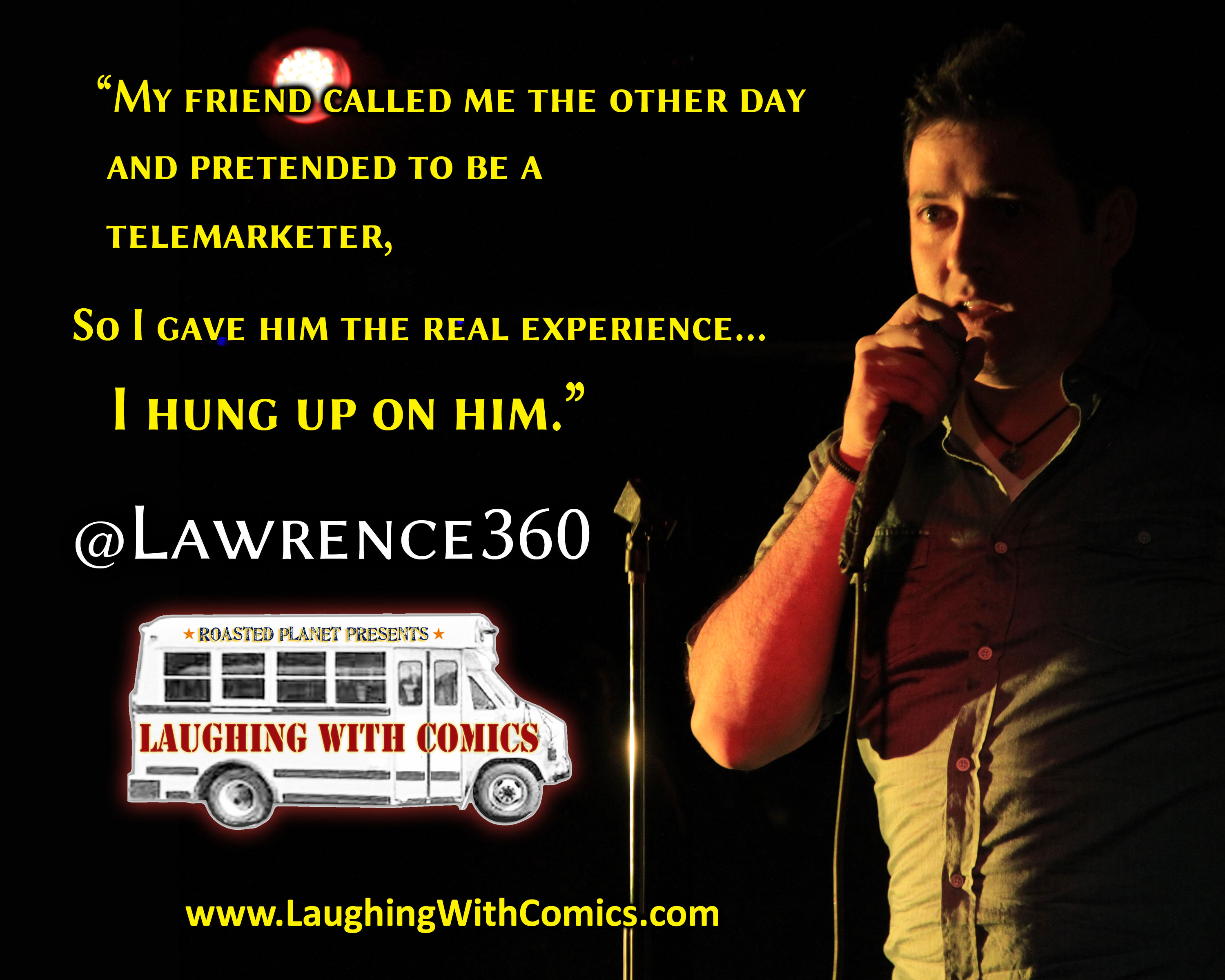 Comedian Lawrence360 of the Laughing with Comics 2014 Comedy Tour