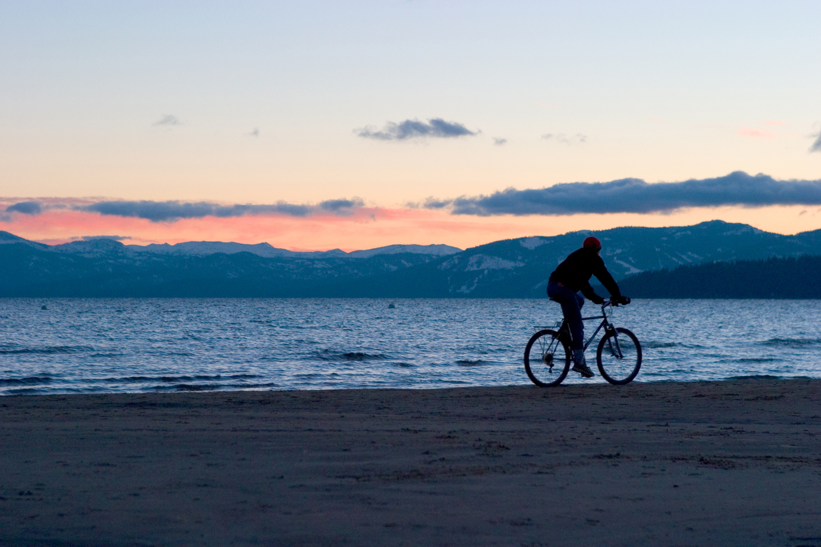 Summer in Lake Tahoe is ideal for bicycling, including cruising town on The Landing’s complimentary bikes. © The Landing Resort & Spa