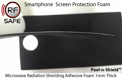 Peel-n-Shield Smartphone Screen Protection Foam Radiation Shielding