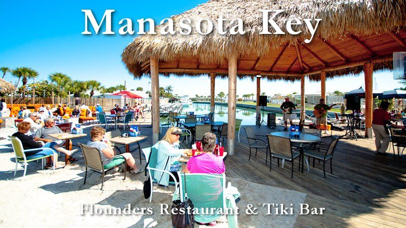 Live music and Tiki Bars attract Manasota Key Florida vacationers
