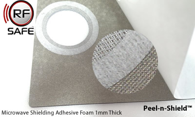 RF Safe Peel-n-Shield™ Microwave Shielding Adhesive Foam 1mm Thick