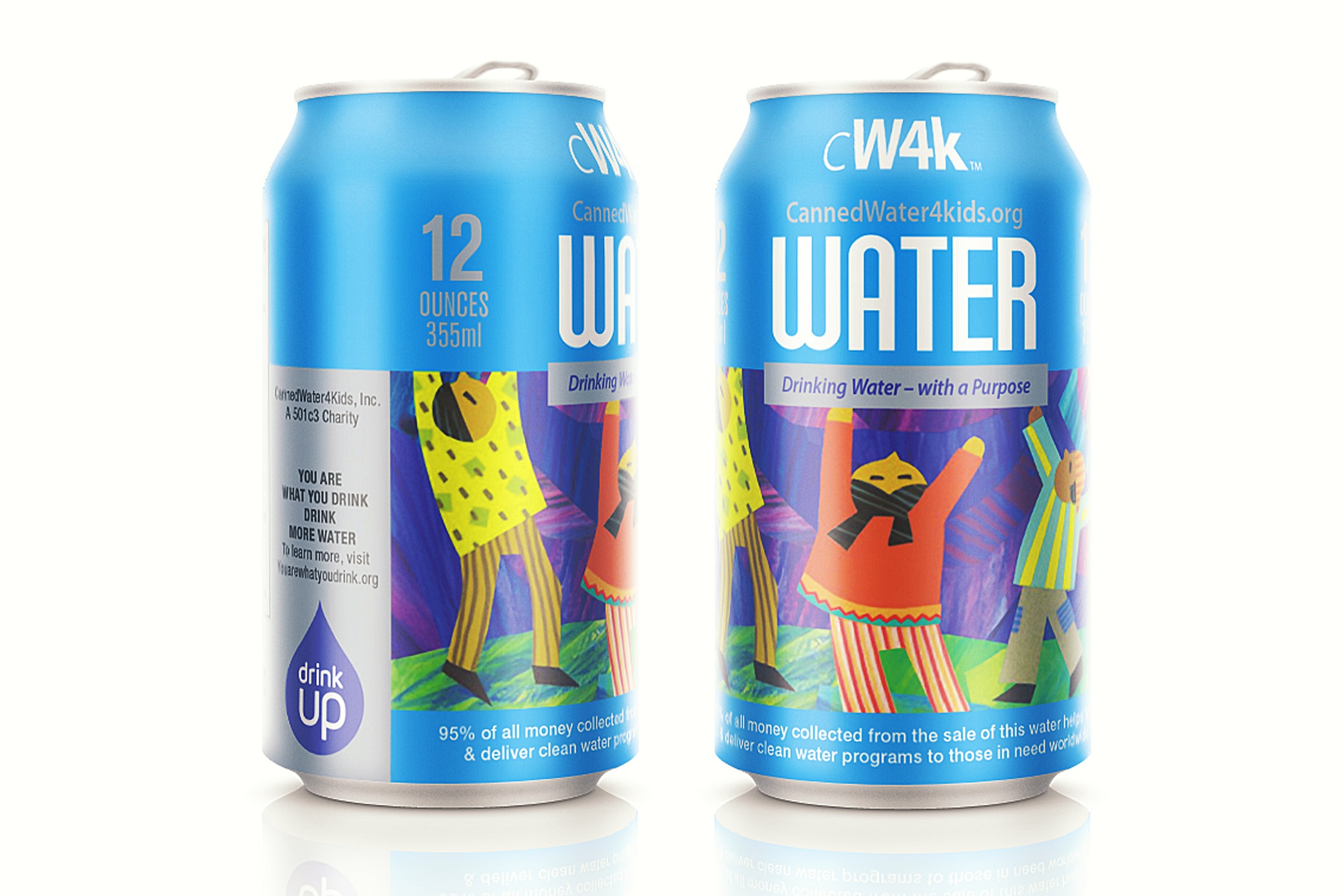 12oz cannedwater4kids (Cw4K) canned water