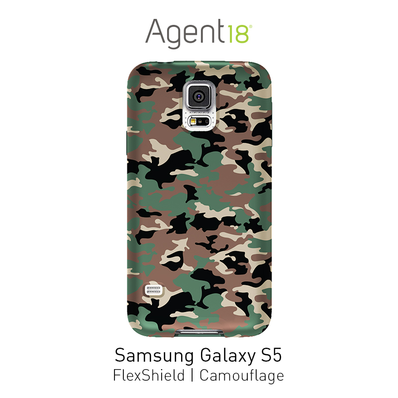 Agent18 introduces Camo FlexShield Samsung Galaxy S5 case.