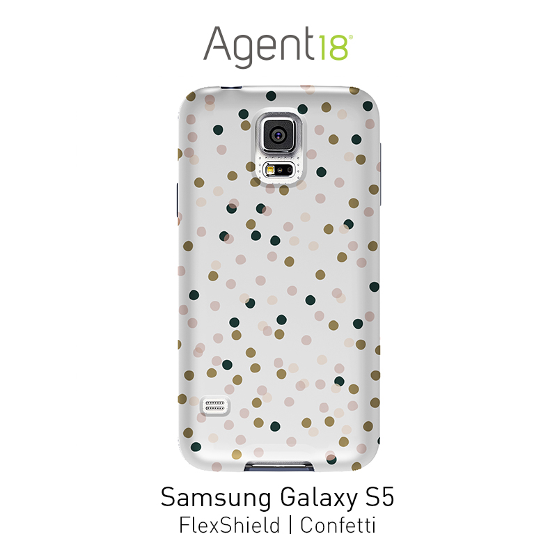Agent18 introduces FlexShield Confetti Samsung Galaxy S5 case.