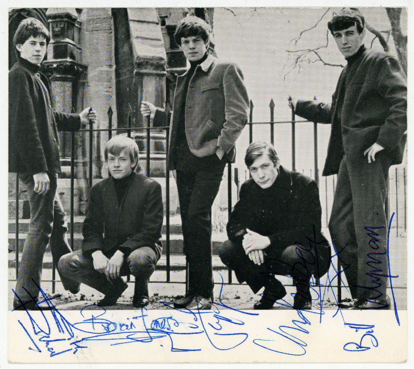 Rolling Stones Autographed Promo card