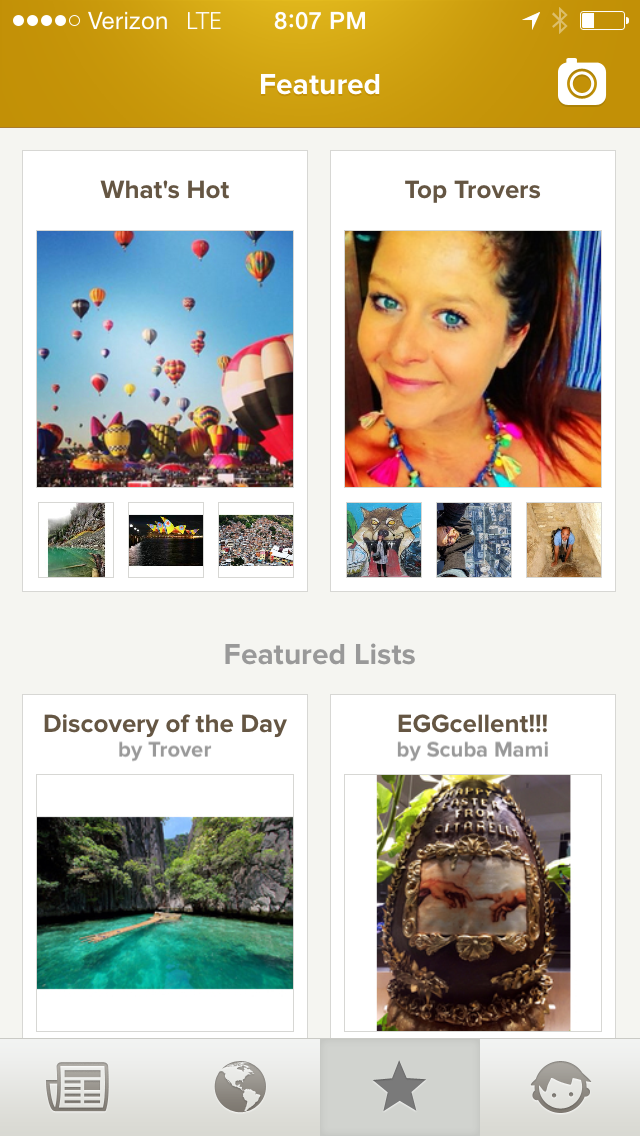 Top Trovers List showcases the most popular members within the global Trover community