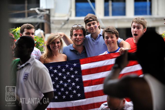 USA fans at Fadó during World Cup 2010