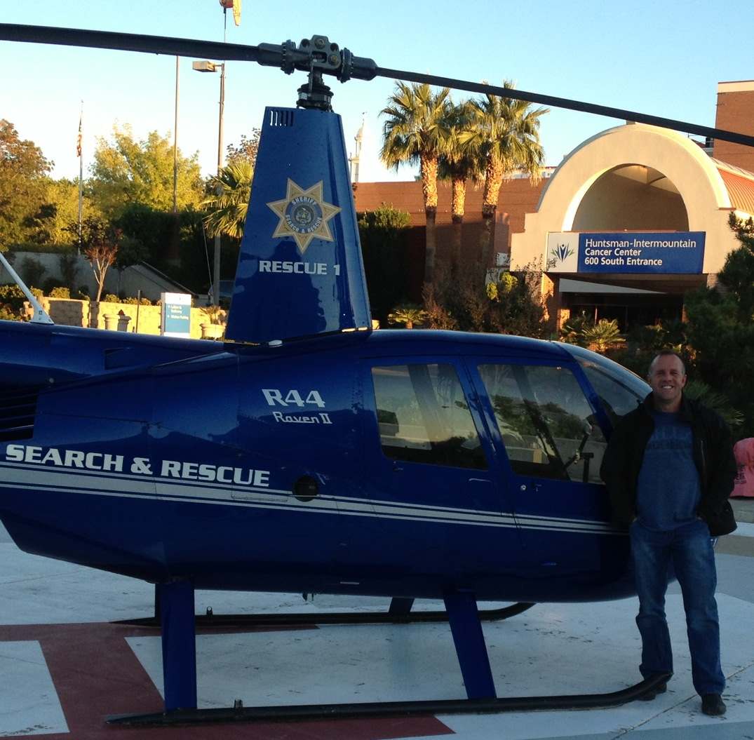 Mike Patey and his twin brother Mark volunteer their time and helicopter to save lives