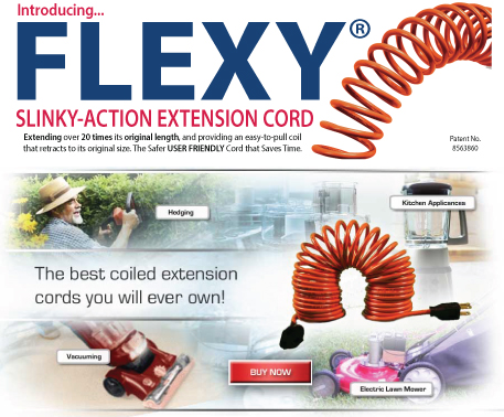 Flexy® Slink-Action Extension Cord
