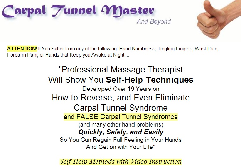 Carpal Tunnel Master Program Review | Discover Hilma Volk's ...