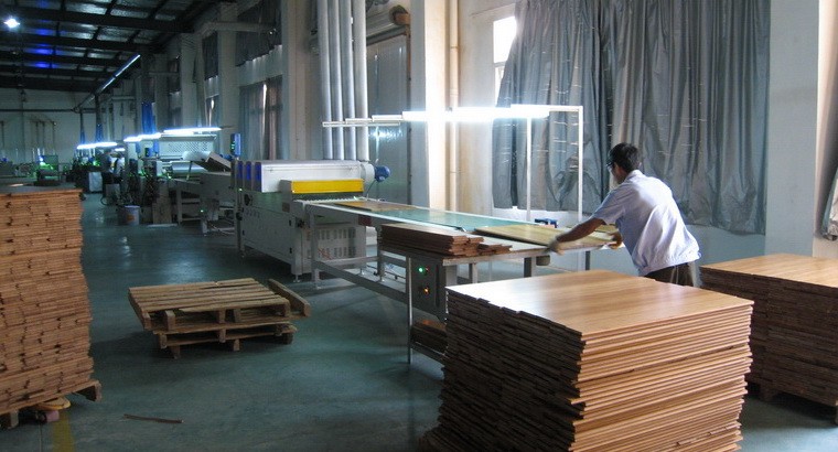 Bamboo Flooring In Coating