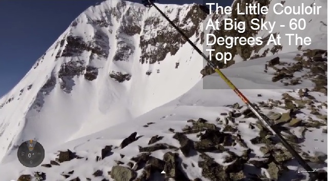 Garmin VIRB Elite Captured This View Of The Couloirs at Big Sky