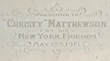 Pitcher Christy Mathewson Tea Service Engraving