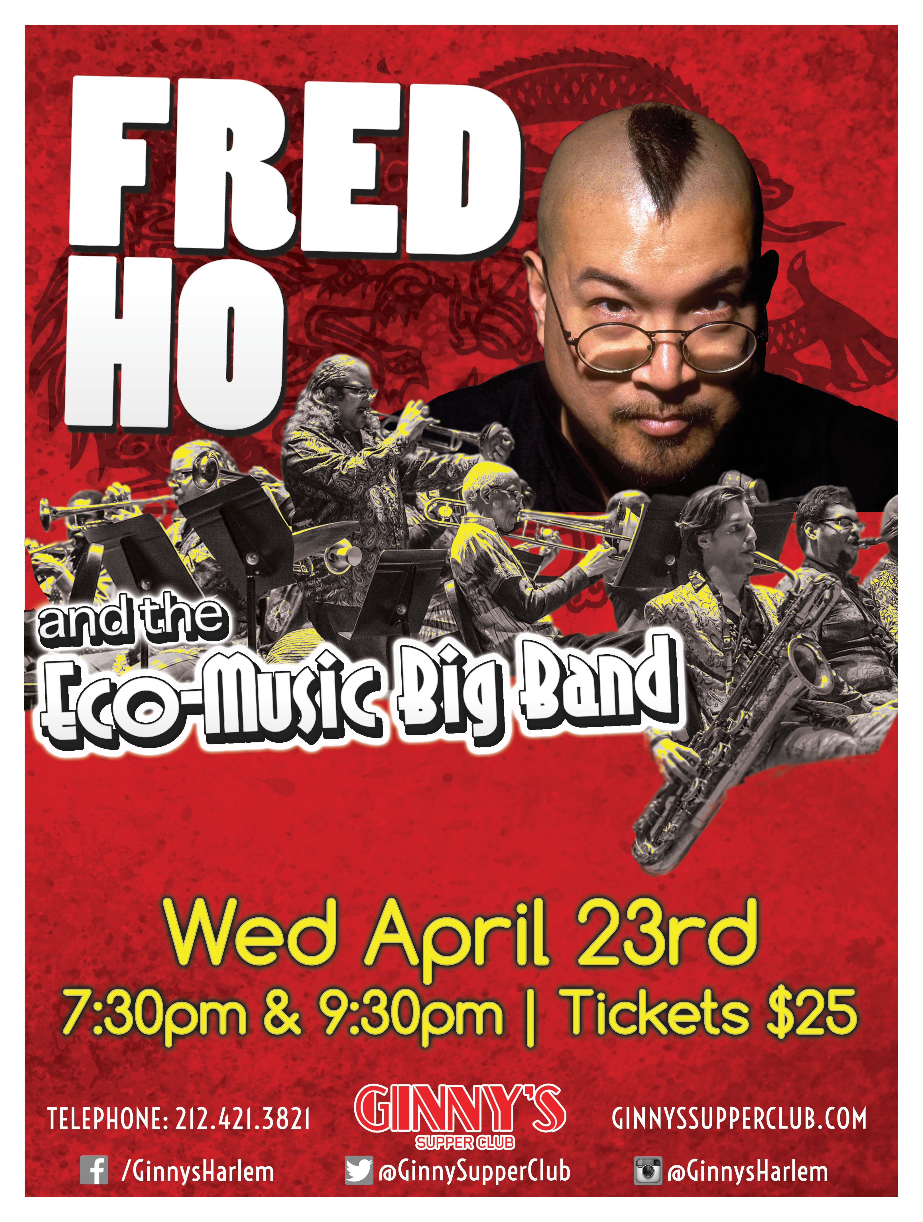 Fred Ho's Eco Music Big Band at Red Rooster