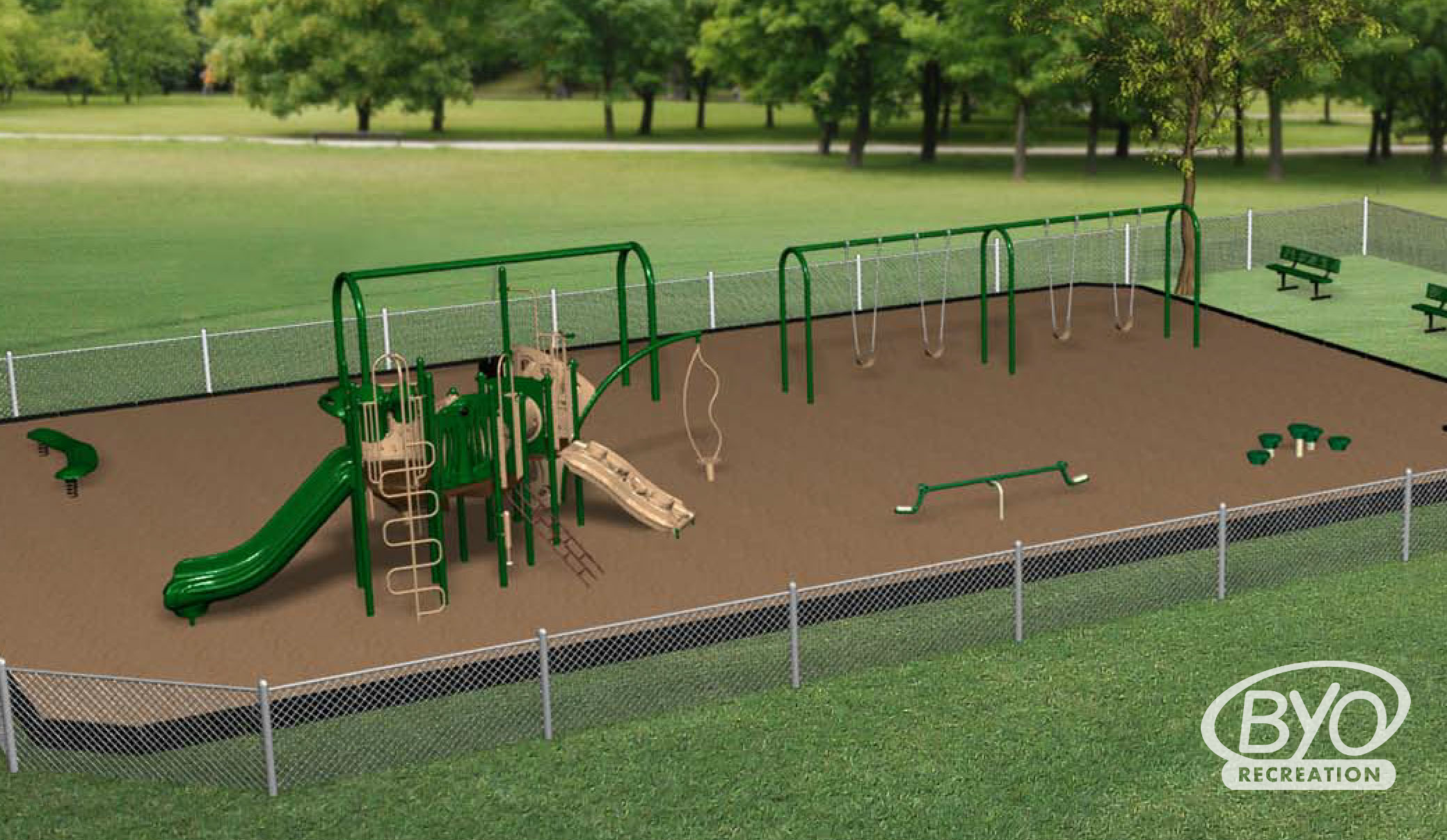 Adaptive playground design demonstrates JSA's focus on group play.