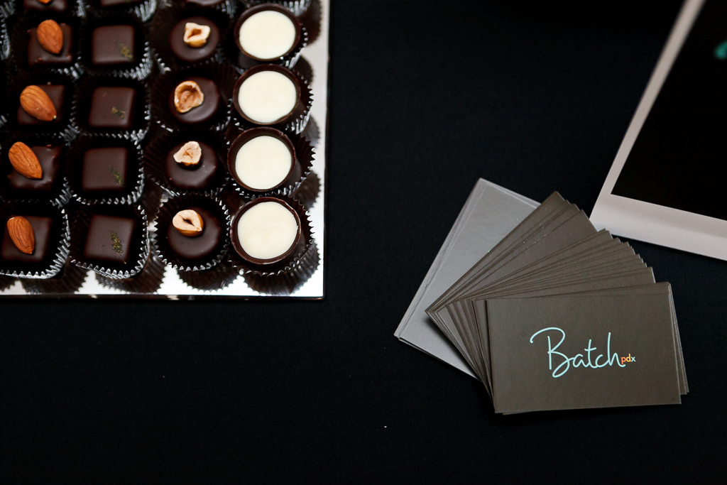 Assorted chocolate samples from Batchpdx